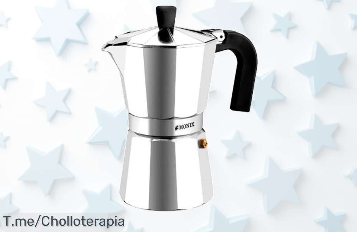 Descubre la Monix Vitro Express cafetera italiana con capacidad para 12 tazas precio loco y descuento brutal nunca visto ¡aprovecha este ofertón único antes de que se agoten!