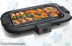 Descubre la barbacoa eléctrica que elimina humo y manchas con termostato y bandeja recoge grasa un super chollo a precio loco nunca visto corre antes de que se acabe