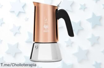 Descubre la cafetera Bialetti Venus con mango antiescaldaduras acero inoxidable y 4 tazas disfruta el café auténtico made in Italy en un ofertón de precio loco no esperes más compra ya