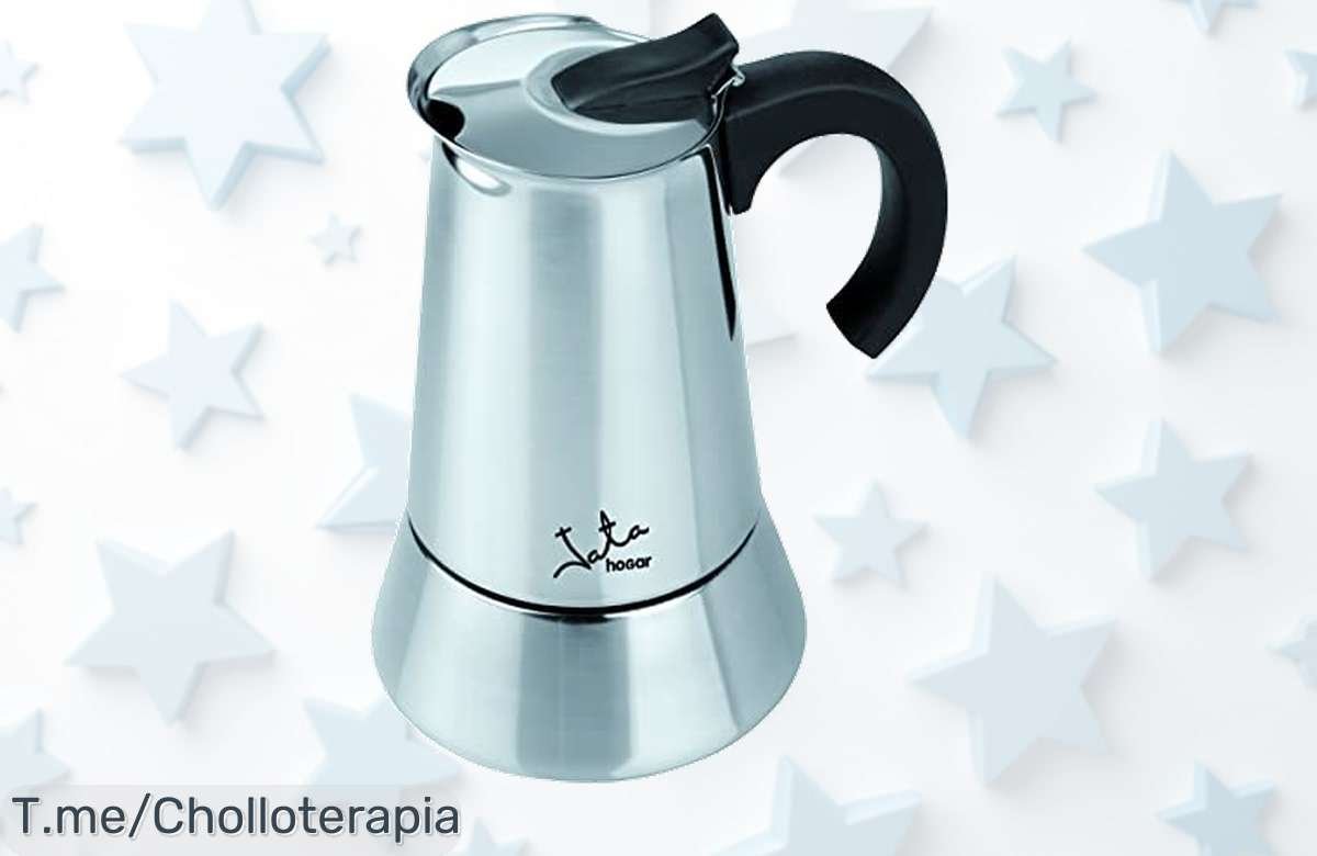 Descubre la cafetera Jata CAX106 acero inoxidable con capacidad para 6 tazas precio loco y descuento brutal nunca visto corre que este ofertón es por tiempo limitado