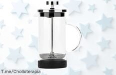 Descubre la cafetera francesa Jata en resistente vidrio un potenciador de sabor con descuento brutal precio loco oferta única y limitada corre antes que se agote