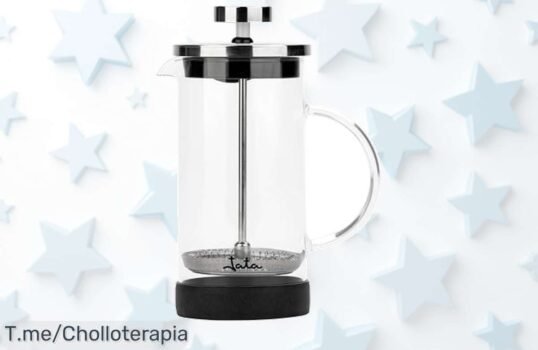 Descubre la cafetera francesa Jata en resistente vidrio un potenciador de sabor con descuento brutal precio loco oferta única y limitada corre antes que se agote