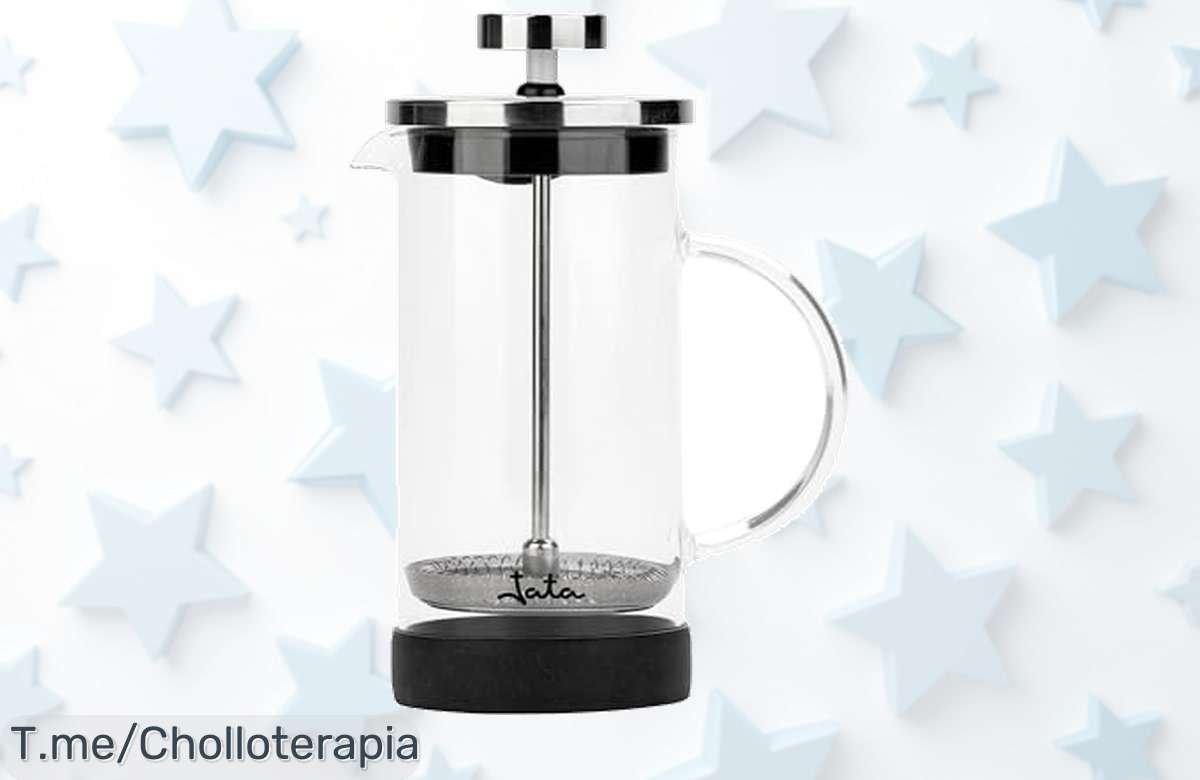 Descubre la cafetera francesa Jata en resistente vidrio un potenciador de sabor con descuento brutal precio loco oferta única y limitada corre antes que se agote