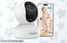 Descubre la cámara Reolink 4K con zoom 3x y giro 360, vigilancia perfecta para bebés y mascotas a precio loco ¡Aprovecha este ofertón único antes que desaparezca!