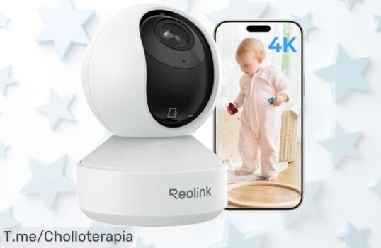 Descubre la cámara Reolink 4K con zoom 3x y giro 360, vigilancia perfecta para bebés y mascotas a precio loco ¡Aprovecha este ofertón único antes que desaparezca!