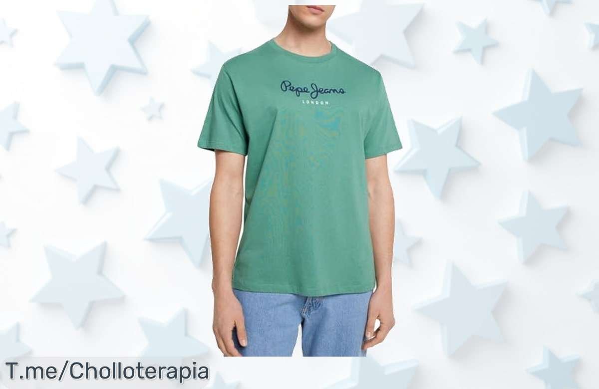 Descubre la camiseta Pepe Jeans Eggo N verde con mega logo a precio de ganga un ofertón nunca visto que te hará destacar corre antes que se acabe este super chollo limitada oportunidad