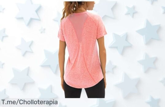 Descubre la camiseta deportiva Wayleb para mujer con secado rápido y malla fresca precio loco nunca visto aprovecha este ofertón limitado antes que desaparezca
