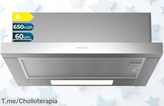 Descubre la campana extractora Cecotec con succión brutal y luz LED a un precio loco, aprovecha este super chollo con descuento brutal y no dejes que se escape ¡compra ya!