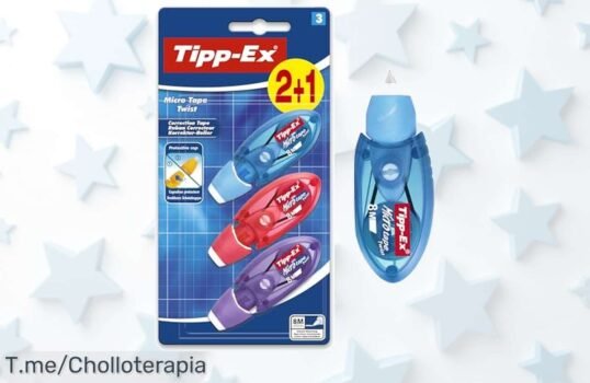 Descubre la cinta correctora Bic TippEx con cabezal giratorio que cuida tu punta y cubre al instante precio loco y descuento brutal nunca visto compra ya este super chollo antes de que se acabe