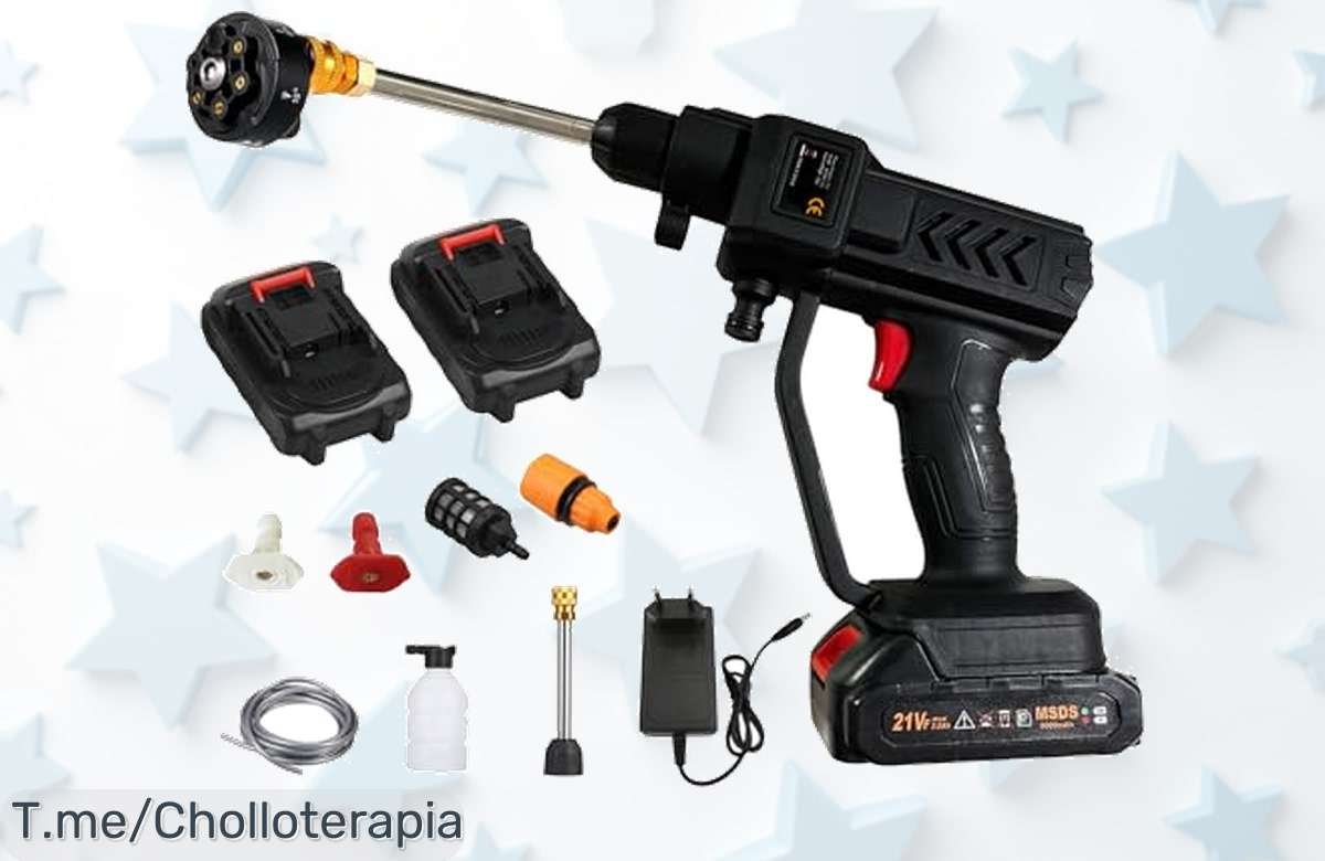 Descubre la hidrolimpiadora Shkalacar súper potente y portátil con 60Bar que limpia todo sin cables precio loco oferta brutal limitada ¡corre no lo dejes pasar!
