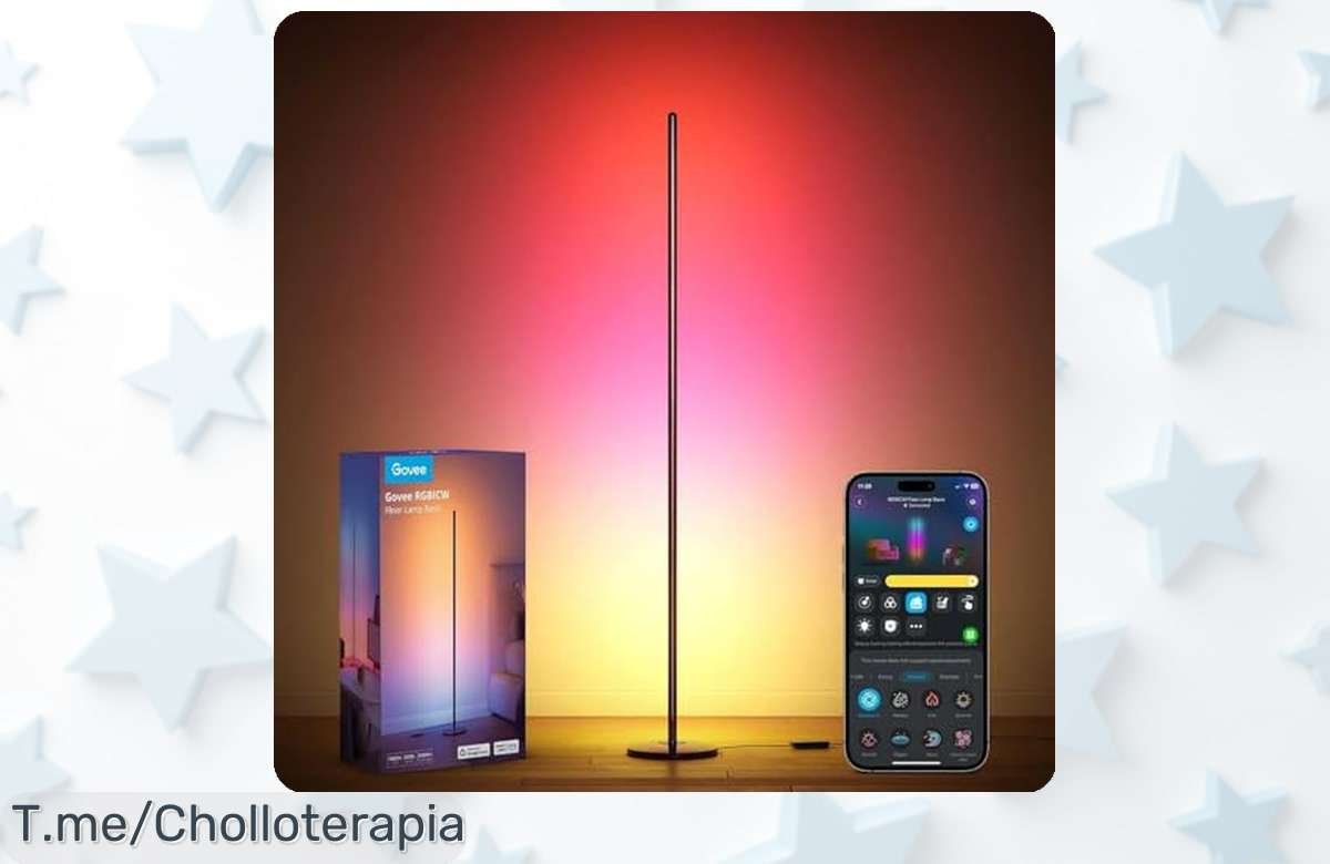 Descubre la lámpara Govee de pie con 16 millones de colores y control por voz un super chollo con descuento brutal que crea el ambiente ideal ¡ofertón limitado date prisa!