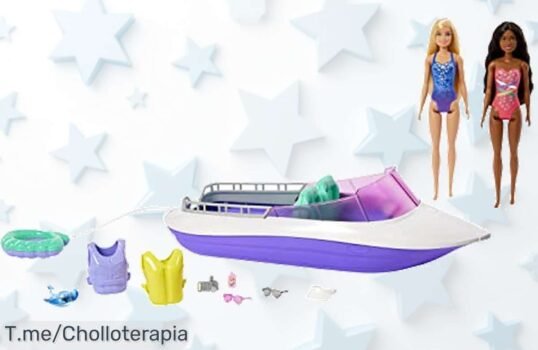 Descubre la lancha Barbie Mermaid Power que flota con muñecas y accesorios el super chollo con descuento brutal para aventuras únicas ¡no esperes más este ofertón nunca visto se acaba ya!