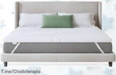 Descubre la novilla topper viscoelástico con gel y bambú extraíble para un descanso sin dolores precio de ganga que no se repetirá aprovecha este ofertón único antes que desaparezca