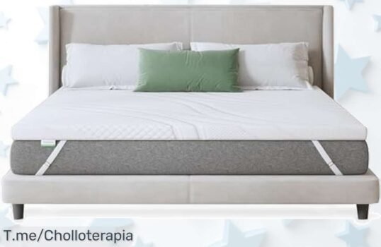 Descubre la novilla topper viscoelástico con gel y bambú extraíble para un descanso sin dolores precio de ganga que no se repetirá aprovecha este ofertón único antes que desaparezca