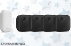 Descubre la nueva Blink Outdoor 4 cámara HD sin cables con batería doble año y detección ultra rápida, un ofertón con descuento brutal que no volverá compra ya este super chollo