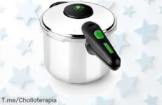 Descubre la olla a presión Monix Presto con súper caída de precio y aprovecha este ofertón único para cocinar rápido en gas, vitro e inducción solo por tiempo limitado actúa ya