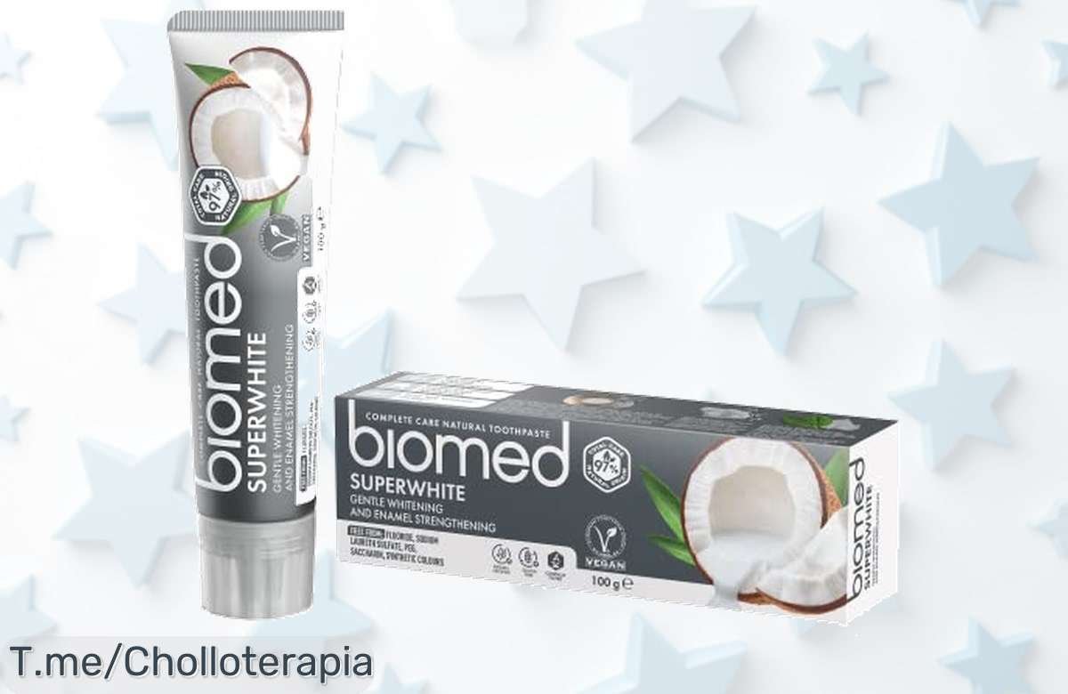 Descubre la pasta blanqueadora 97% natural con sabor a coco que cuida tu esmalte y deja tus dientes más fuertes en un super chollo de precio loco ¡aprovecha ya este ofertón único!