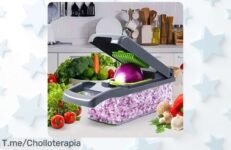 Descubre la picadora de verduras 14 en 1 con mango súper versátil y rejilla para cortes perfectos precio loco y descuento brutal nunca visto aprovecha este ofertón limitado corre ya