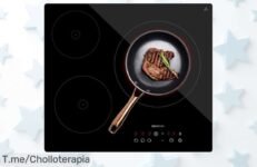 Descubre la placa vitrocerámica Cecotec con 3 fuegos y potencia brutal para cocinar rápido seguro y fácil Aprovecha este ofertón nunca visto con descuento brutal Corre ya precio de ganga limitada