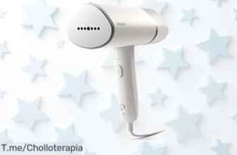 Descubre la plancha vertical Philips Serie 3000 potente que elimina arrugas y gérmenes sin dañar tu ropa aprovecha este super chollo con descuento brutal limitado actúa ya