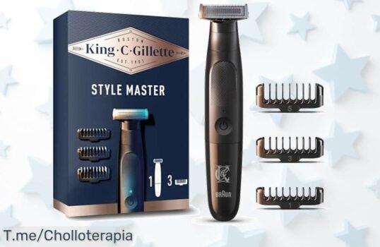 Descubre la recortadora King C Gillette 4D sin cable que sigue cada curva para un perfil perfecto aprovecha este super chollo con descuento brutal oferta limitada actúa ya