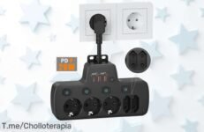 Descubre la regleta con 5 enchufes y carga rápida PD20W que cuida tus dispositivos precio de ganga nunca visto aprovecha este ofertón antes que se agote