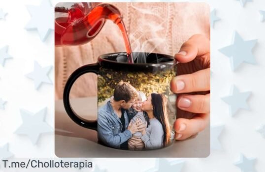 Descubre la taza mágica personalizada que solo aparece con calor el super chollo con descuento brutal que cambia tus fotos favoritas a precio de ganga ¡apúntate ya!