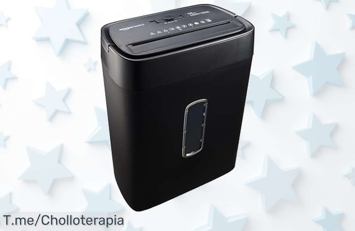 Descubre la trituradora Amazon Basics que tritura 12 hojas sin parar con apagado automático disfruta de un precio loco y un descuento brutal no lo pienses más ¡compra ya!