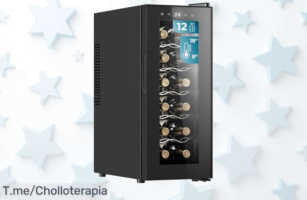 Descubre la vinoteca Cecotec Bolero GrandSommelier con enfriamiento súper silencioso y luz LED disfruta del mejor vino al precio loco que nunca volverás a ver apúrate oferta limitada