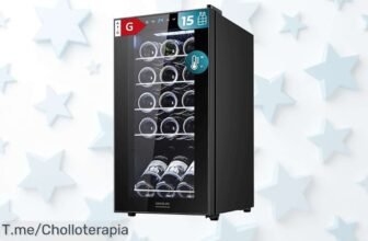 Descubre la vinoteca Cecotec Bolero con compresor súper silencioso, controla la temperatura fácil y guarda tus vinos sin vibraciones a un precio loco único ¡Corre que vuelan!