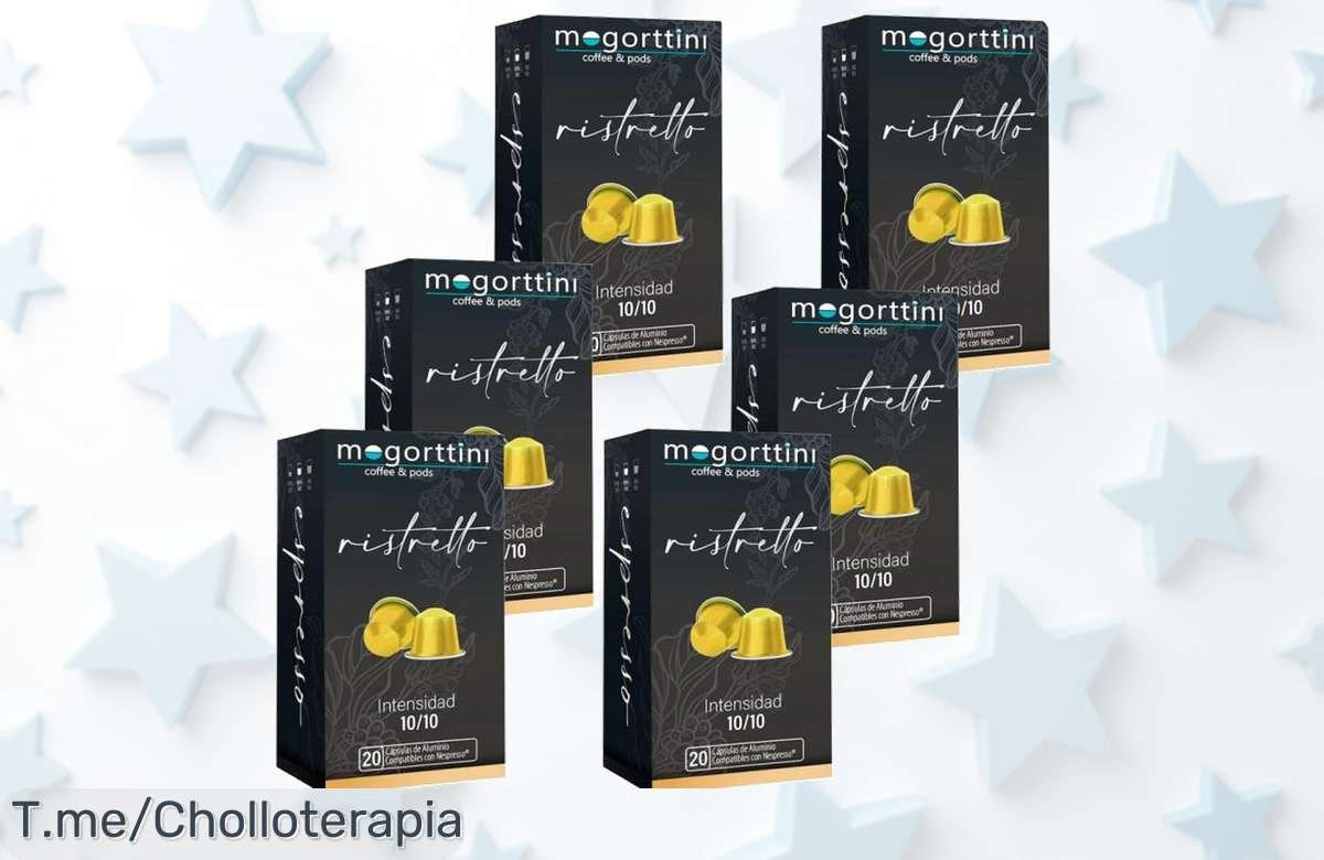 Descubre las 120 cápsulas ristretto mogorttini con caída de precio brutal un super chollo para amantes del café fuerte ¡aprovecha este ofertón limitado y no te quedes sin el tuyo!
