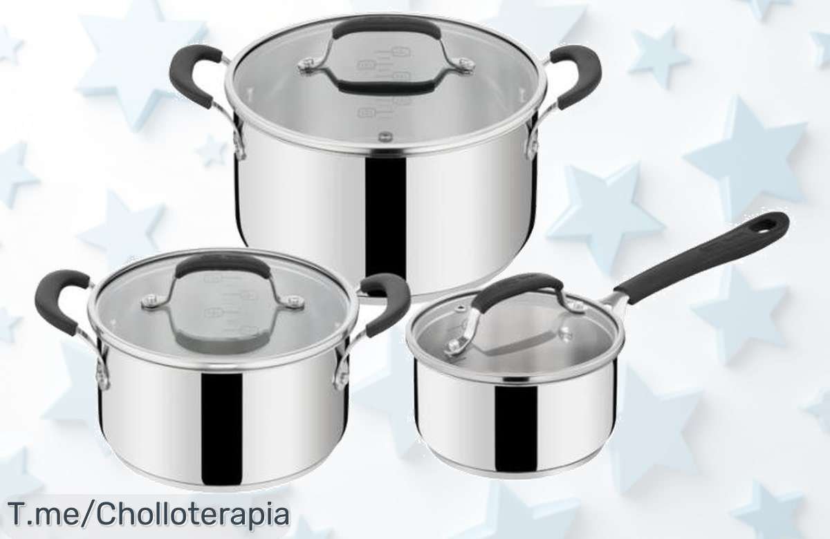 Descubre las ollas tefal by jamie oliver con asas stay-cool y tapas de cristal un super chollo con descuento brutal que no puedes dejar pasar compra ya oferta limitada