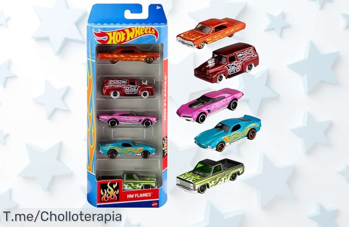 Descubre los 5 coches Hot Wheels a escala con estilos geniales precio loco nunca visto para jugar y coleccionar ya aprovecha este ofertón antes que se acabe