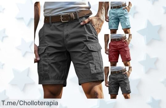 Descubre los pantalones cortos multibolsillos super chollo con cintura alta y diseño suelto disfruta el máximo confort y estilo en un precio de ganga aprovecha ahora esta oferta nunca vista antes que se acabe