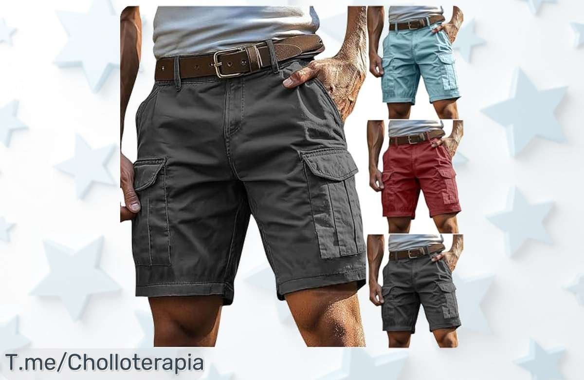Descubre los pantalones cortos multibolsillos super chollo con cintura alta y diseño suelto disfruta el máximo confort y estilo en un precio de ganga aprovecha ahora esta oferta nunca vista antes que se acabe
