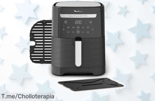 Descubre moulinex easy fry grill 2 en 1 con capacidad gigante y parrilla para cocinar doble plato crujiente sin aceite aprovecha este ofertón de precio loco que vuela actúa ya
