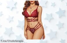 Descubre satohom lencería sexy 2 piezas con encaje realza curvas detalle atrevido disfruta un ofertón nunca visto precio loco limitado ¡compra ya y seduce!