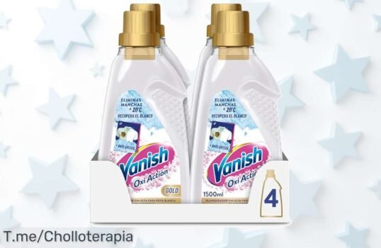 Descubre vanish oxi action gold quitamanchas potente que deja tu ropa blanca perfecta con un descuento brutal y precio loco solo hoy ¡aprovecha este ofertón ya!