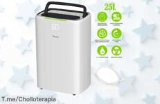 Deshumidificador de 25 l-día con pantalla LED y temporizador que cambia tu hogar al instante aprovecha este ofertón único precio loco por tiempo limitado actúa ya