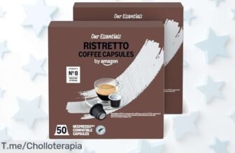 Despierta con cápsulas Amazon Ristretto espresso sabor fuerte y especiado mezcla top arábica robusta pack doble 50 unidades a precio loco súper chollo oferta limitada actúa ya