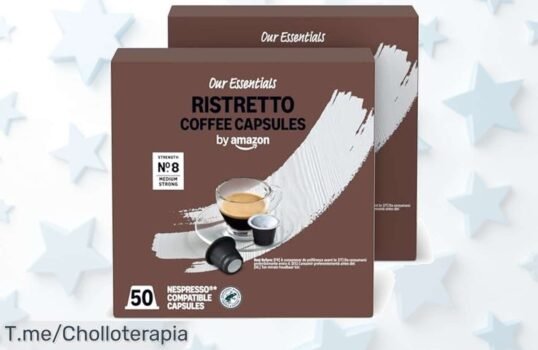 Despierta con cápsulas Amazon Ristretto espresso sabor fuerte y especiado mezcla top arábica robusta pack doble 50 unidades a precio loco súper chollo oferta limitada actúa ya