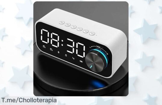 Despierta motivado con el despertador Bluetooth que carga tu móvil y ajusta su brillo disfruta de este super chollo nunca visto a precio loco ¡date prisa antes que se acabe!