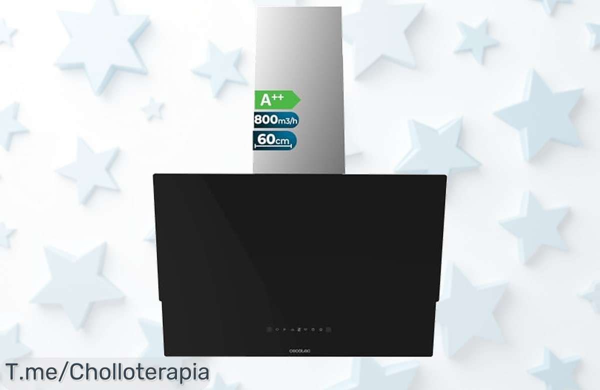 Despierta tu cocina con la campana extractor Cecotec succión brutal y control por gestos disfruta de un super chollo y olvídate del humo ya aprovecha este ofertón nunca visto antes corre Ya