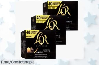 Despierta tus mañanas con ristretto l'or cápsulas pack 120 unidades sabor intenso a precio de ganga super chollo solo por tiempo limitado ¡aprovecha ya!