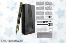Destornillador eléctrico 78 en 1 con puntas magnéticas numeradas y carga rápida USB C un ofertón nunca visto para reparar todo rápido al mejor precio loco aprovecha ya que es por tiempo limitado