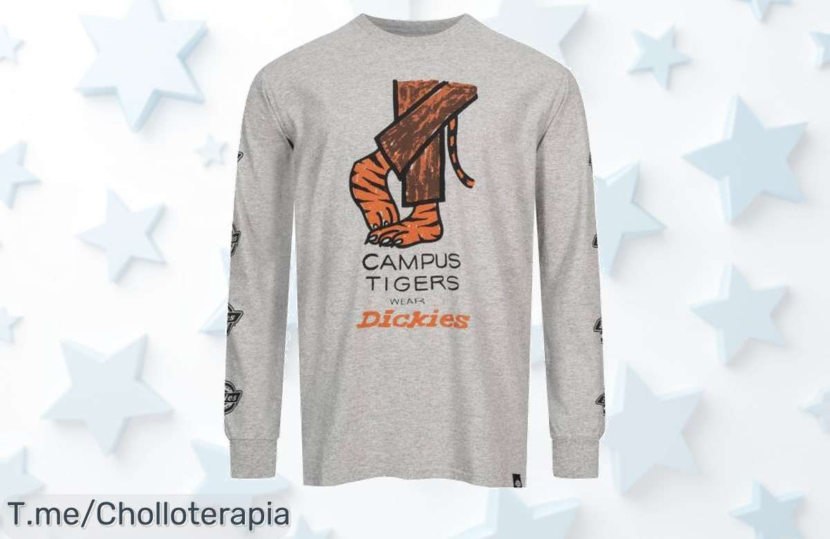 Dickies Fort Valley hombre manga larga oferta única con precio loco y descuento brutal que te hará lucir genial aprovecha este super chollo antes que se acabe ya