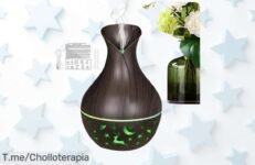 Difusor de aromaterapia con luz LED colores y 200 ml ahora a precio loco un súper chollo para relajar tu casa no pierdas este ofertón único actúa ya