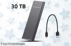 Disco duro portátil SSD con conexión tipo C y USB velocidad rápida que vuela precio loco super chollo descuento brutal oferta nunca vista ¡compra ya antes que se agote!