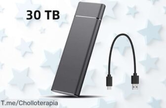 Disco duro portátil SSD con conexión tipo C y USB velocidad rápida que vuela precio loco super chollo descuento brutal oferta nunca vista ¡compra ya antes que se agote!