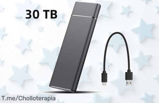 Disco duro portátil SSD con conexión tipo C y USB velocidad rápida que vuela precio loco super chollo descuento brutal oferta nunca vista ¡compra ya antes que se agote!